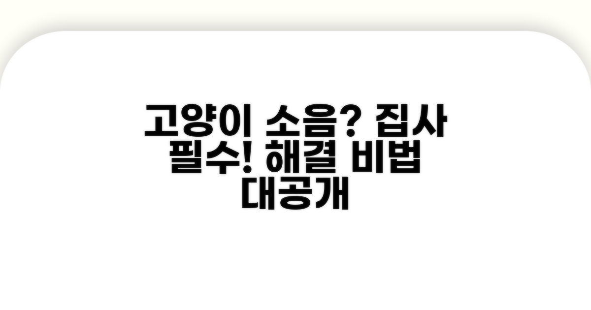 집사라면 꼭 알아야 할 소음 해결