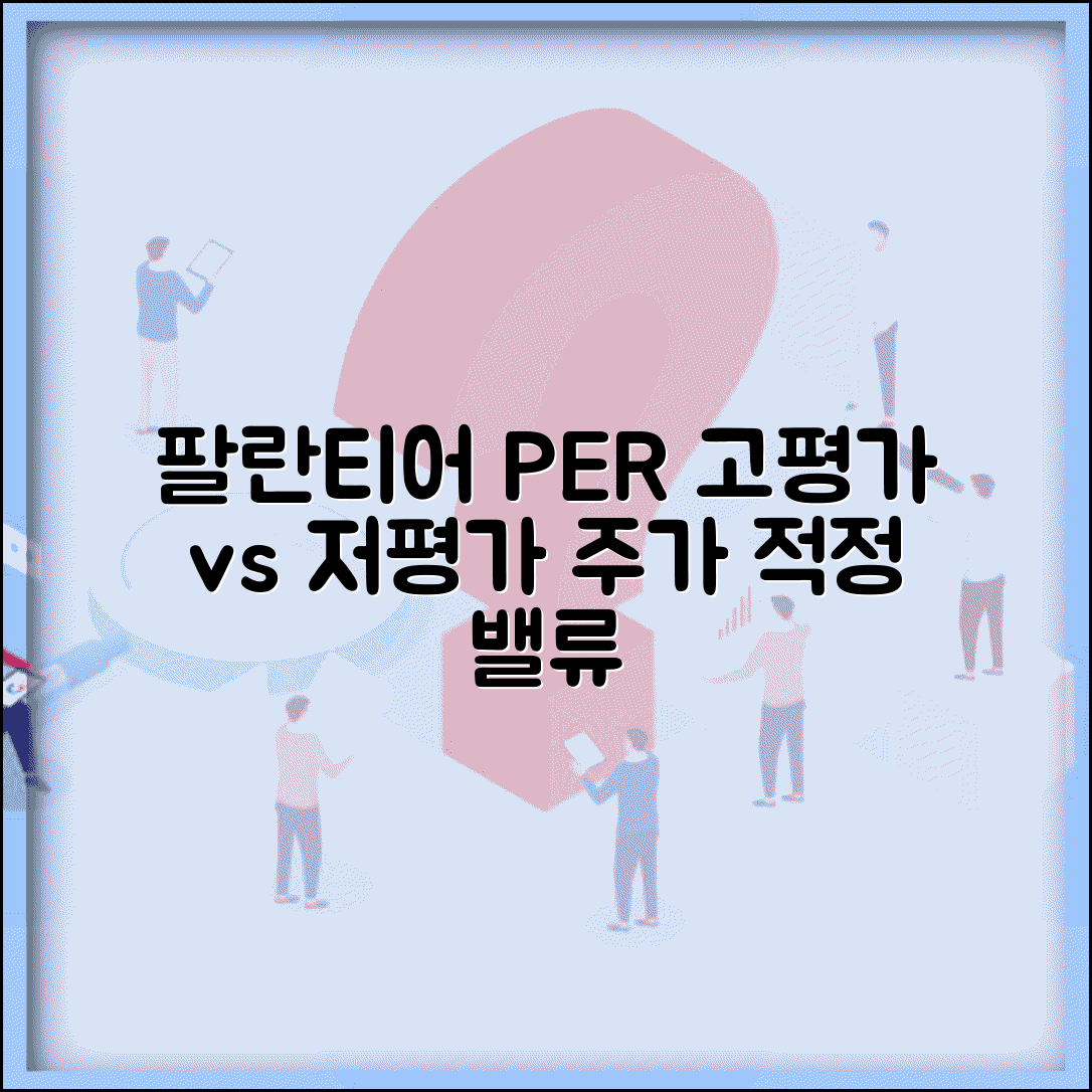 팔란티어 PER 적정 밸류 | 팔란티어 주가 고평가 저평가