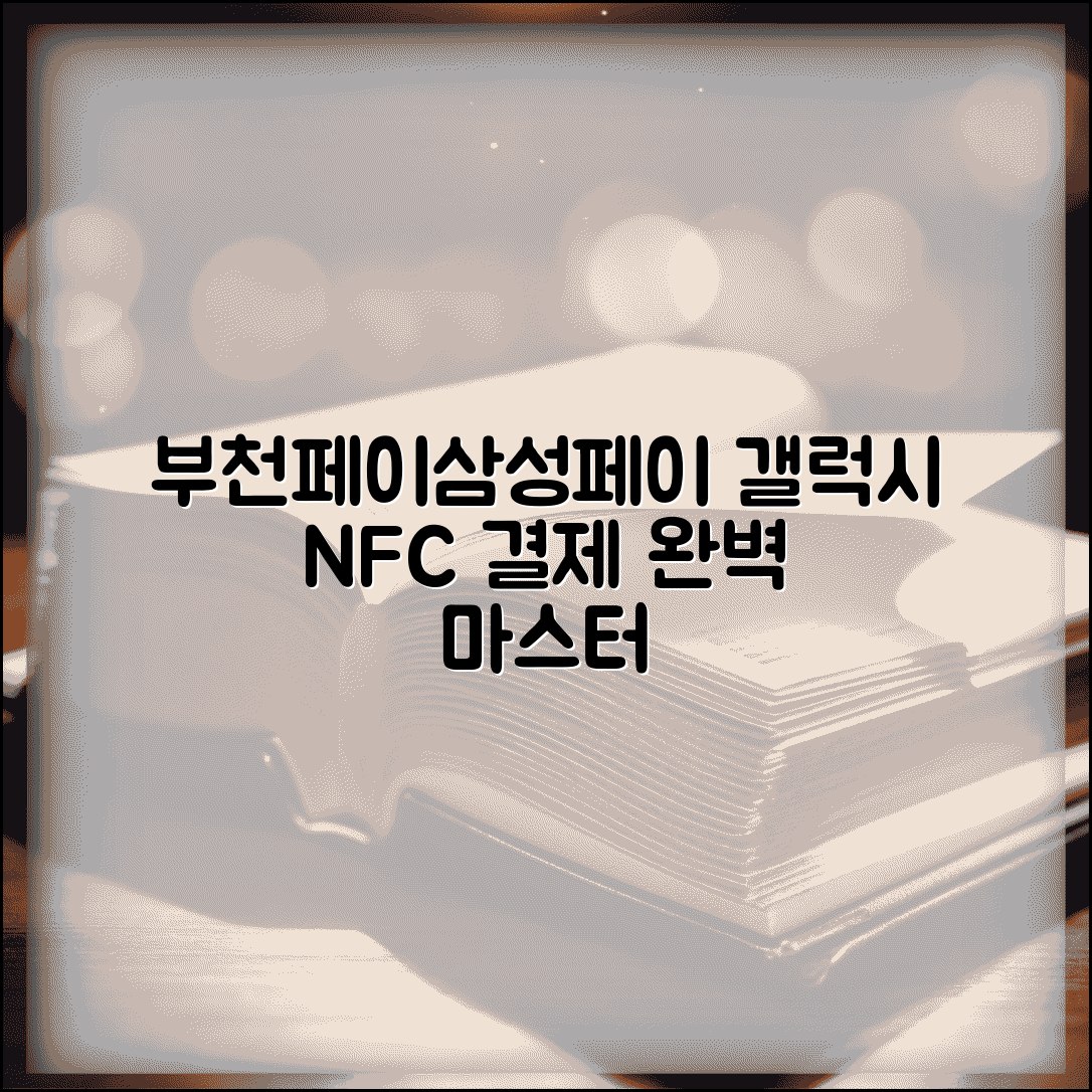 부천페이 삼성페이 연동 | 갤럭시폰 NFC 결제 설정 완벽정리