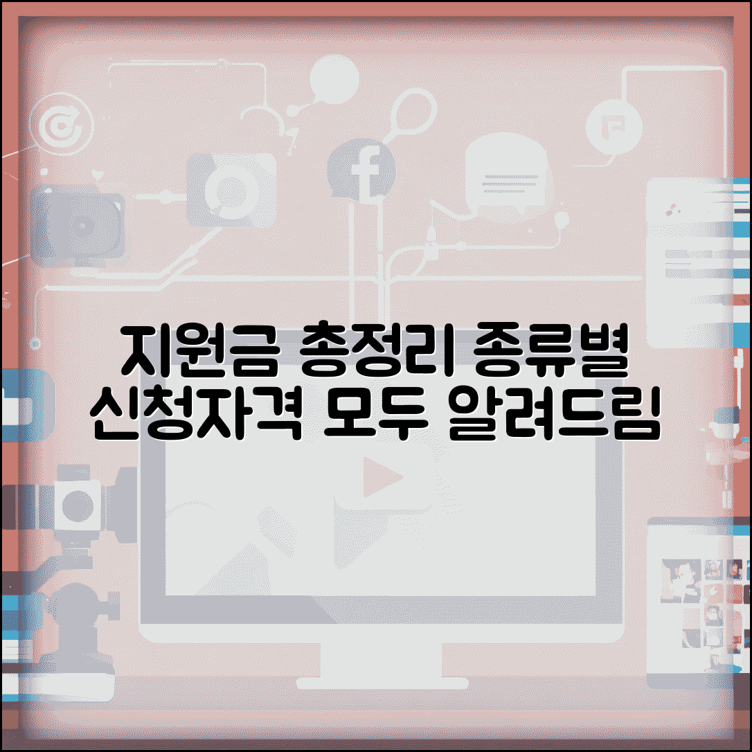 지원금 신청 총정리 | 정부 지원금 종류별 신청방법과 자격요건