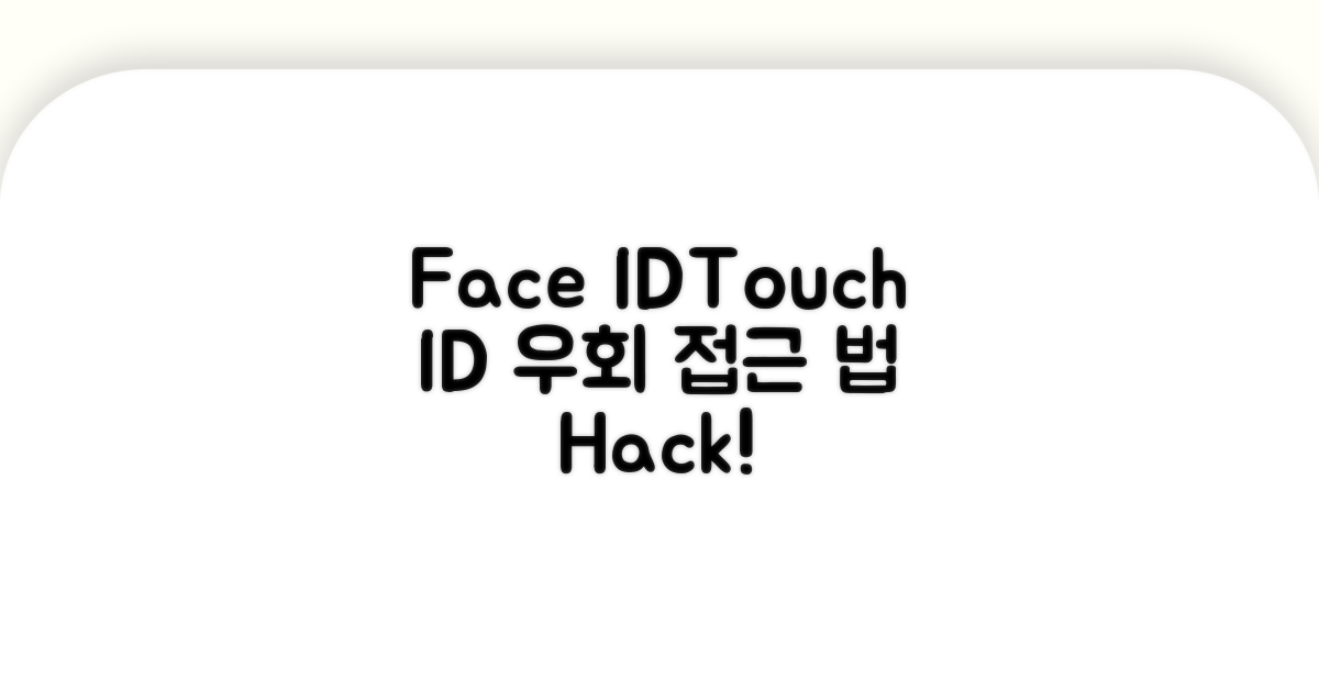 Face ID Touch ID 우회 접근 방법