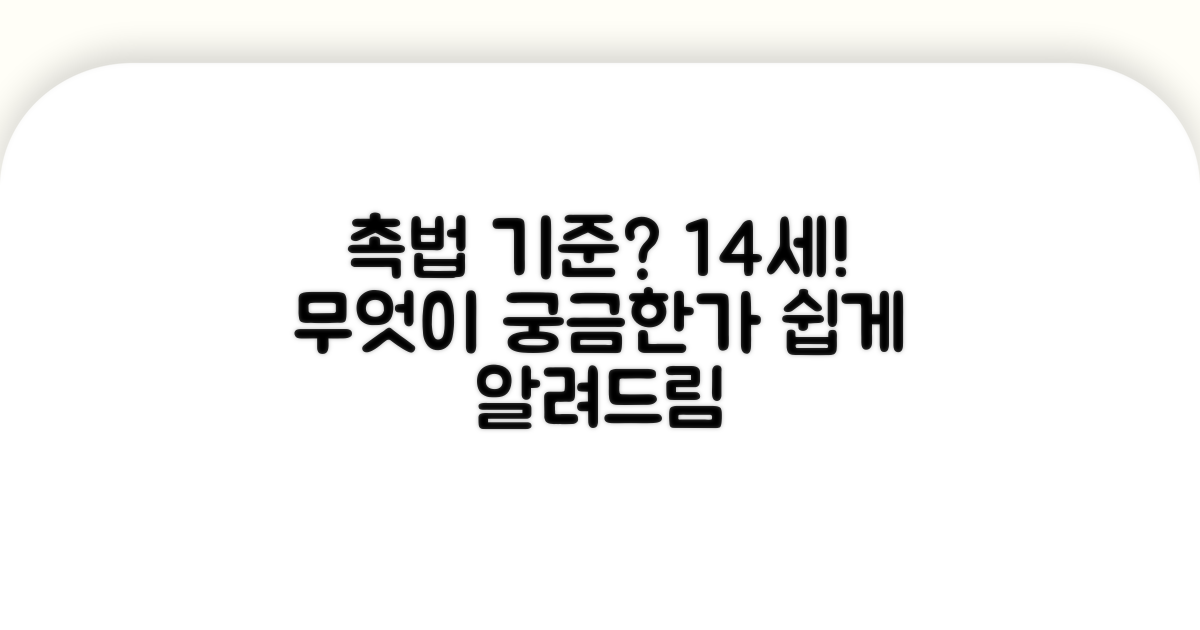 촉법소년 14세 기준 파악