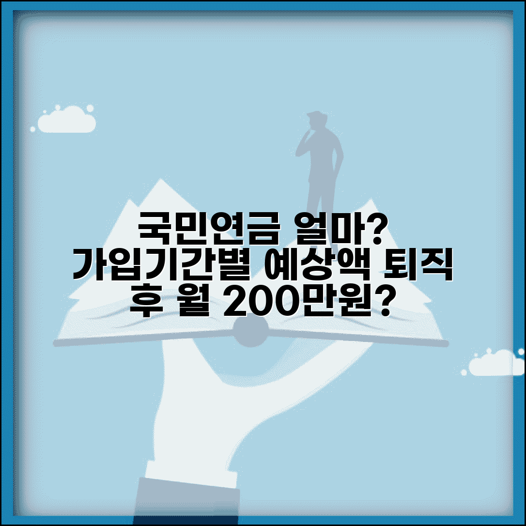 퇴직 후 국민연금 얼마 받나 | 가입기간과 평균소득월액 따른 연금액 예상 계산