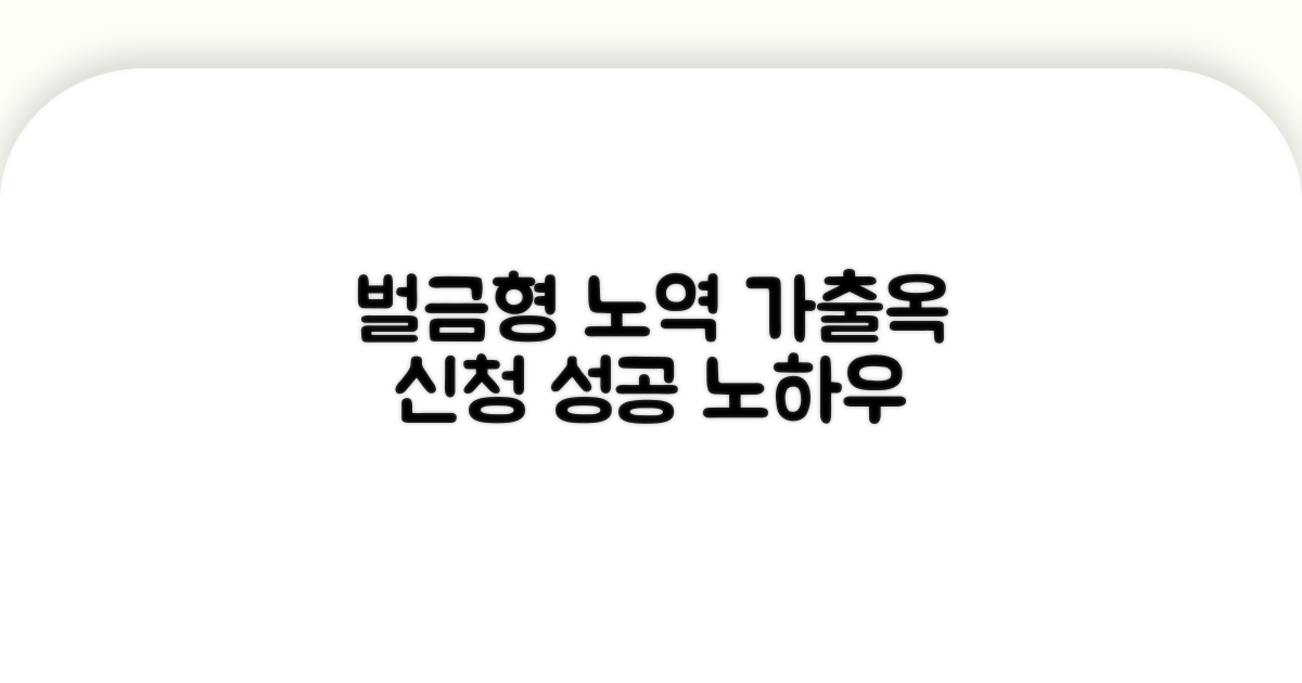 벌금형 노역 중 가출옥 신청 방법