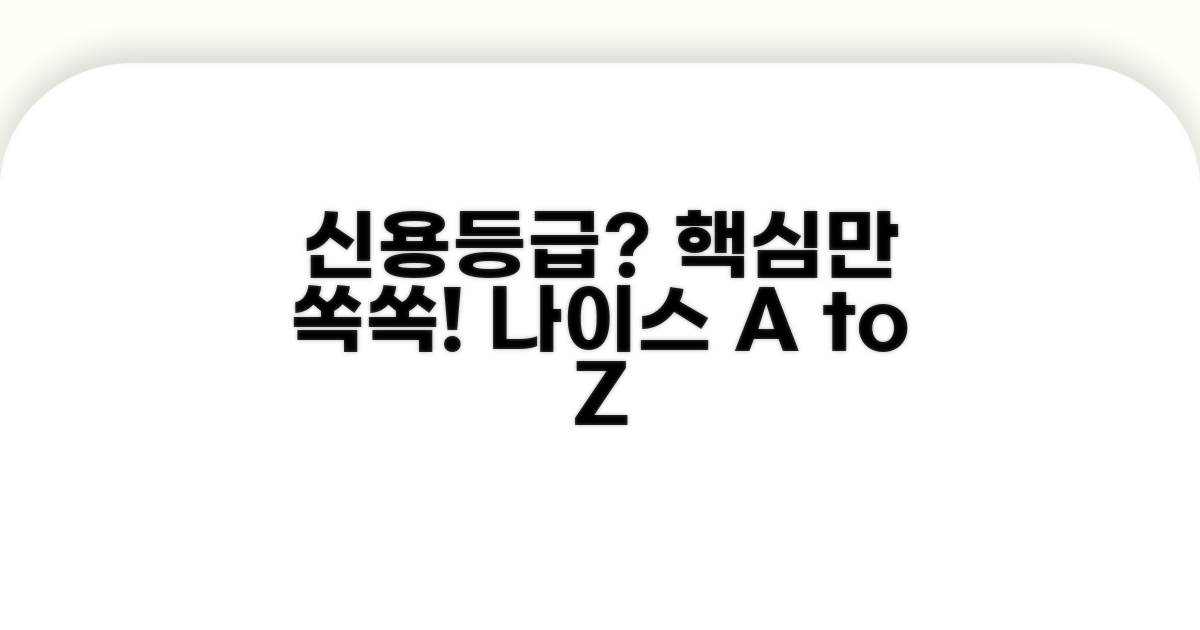 나이스 신용등급, 기본 개념 알기