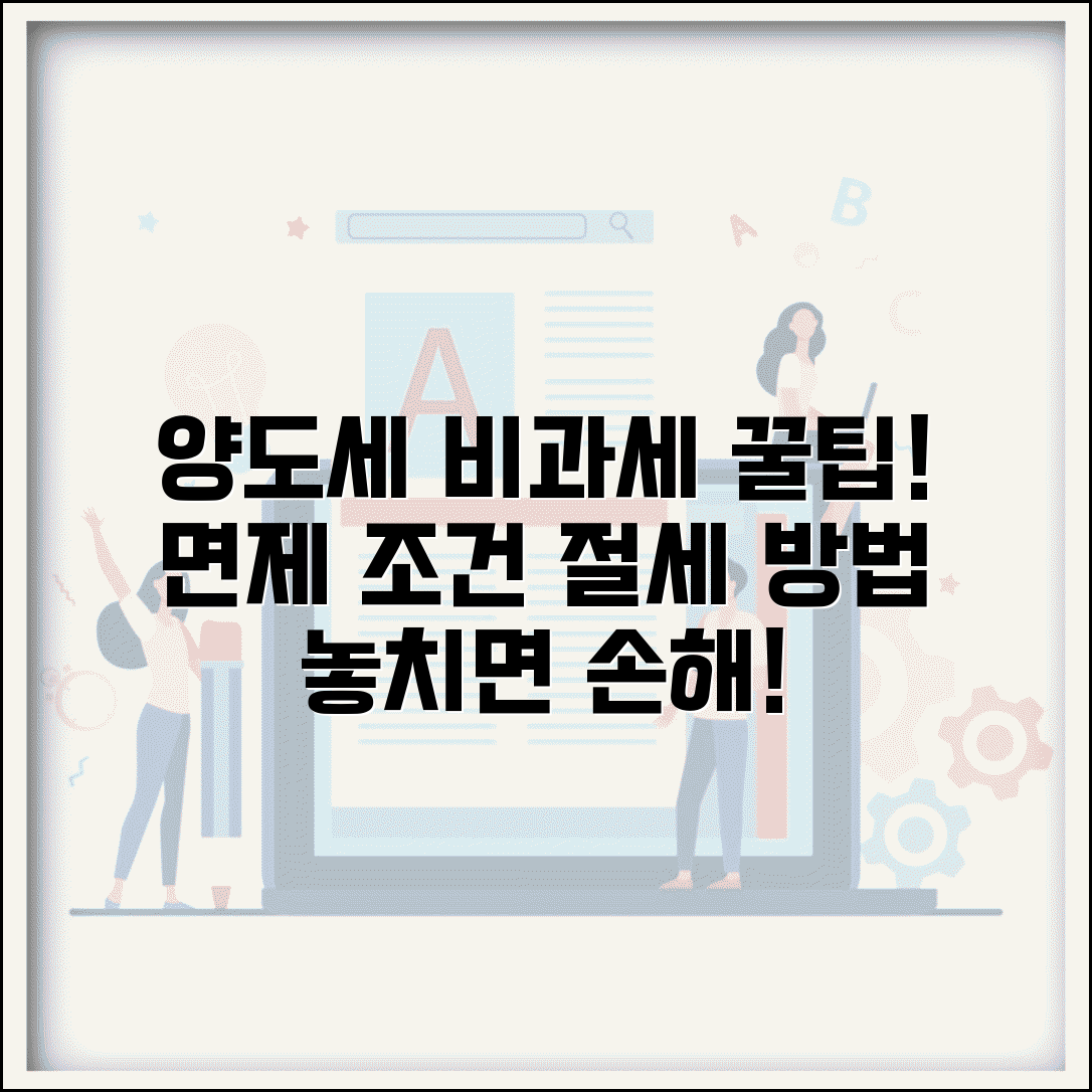 양도세 비과세 요건 | 양도소득세 면제 조건과 절세 방법