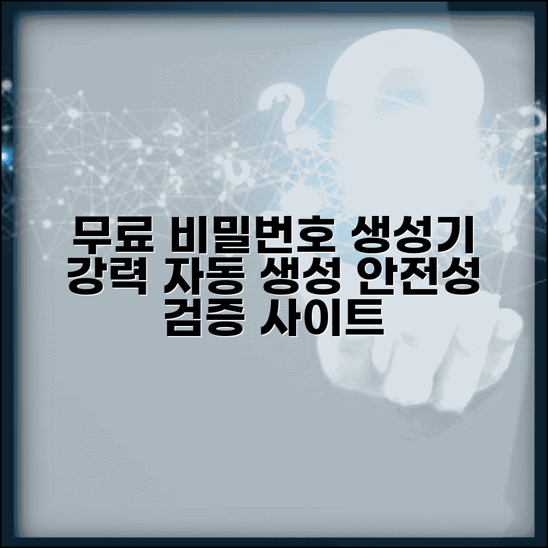 비밀번호 생성기 무료 도구 | 강력한 비밀번호 자동 생성하고 안전성 검증하는 사이트