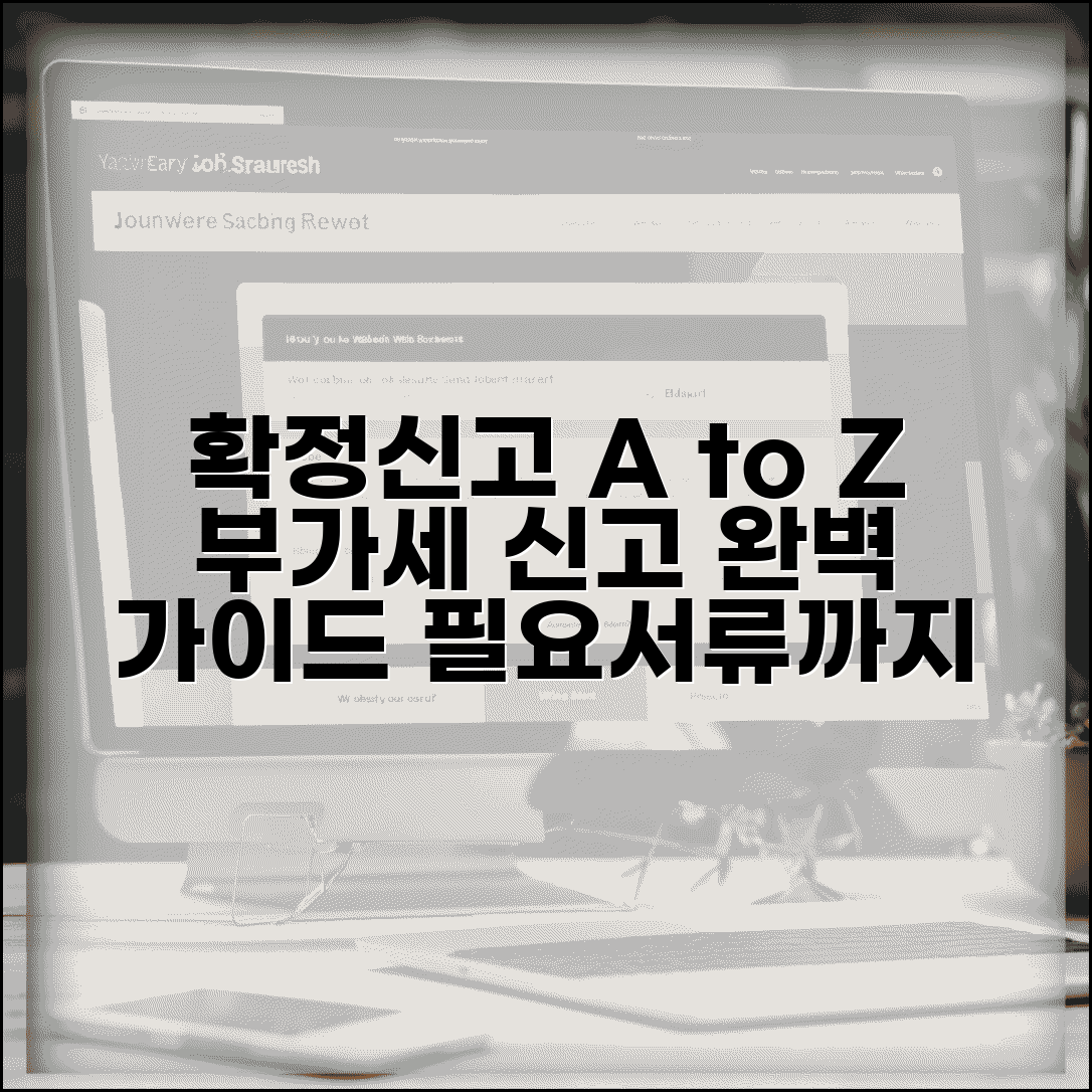 부가세확정신고 절차 | 부가세 확정신고 방법과 필요서류