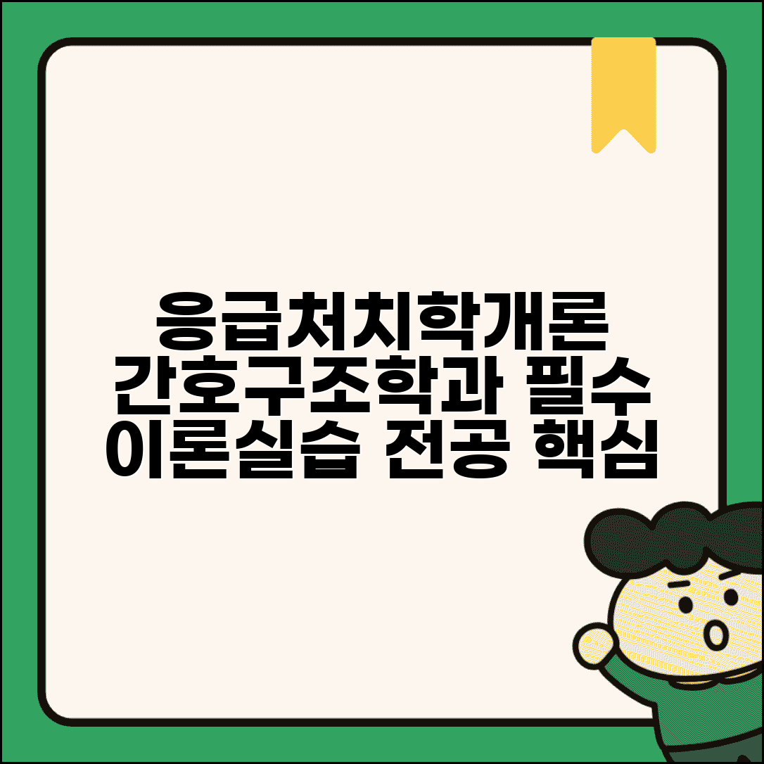 응급처치학개론 의학 교육과정 | 간호학과 응급구조학과 전공 필수 이론과 실습 내용