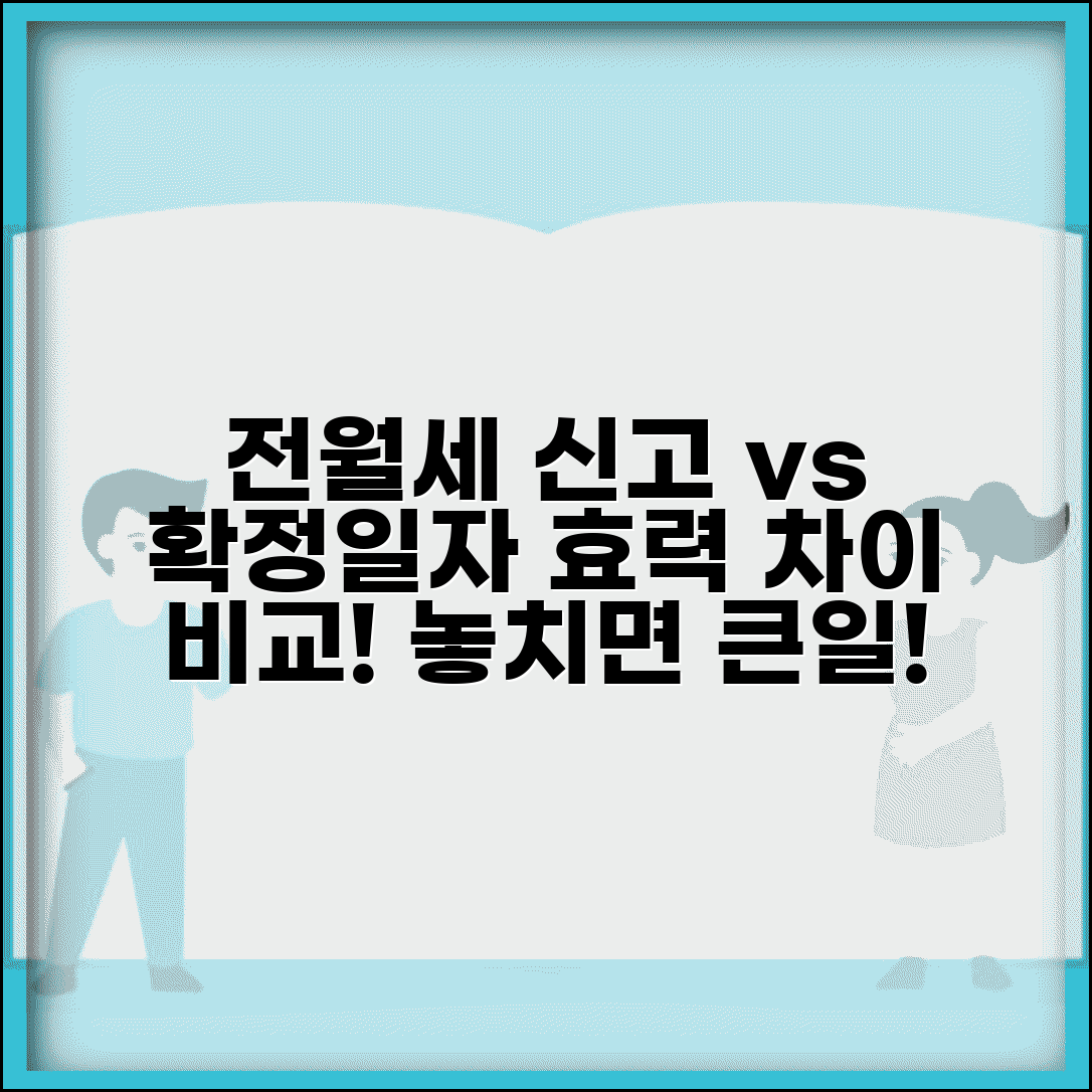 전월세신고 확정일자 차이 | 신고와 확정일자 효력 비교