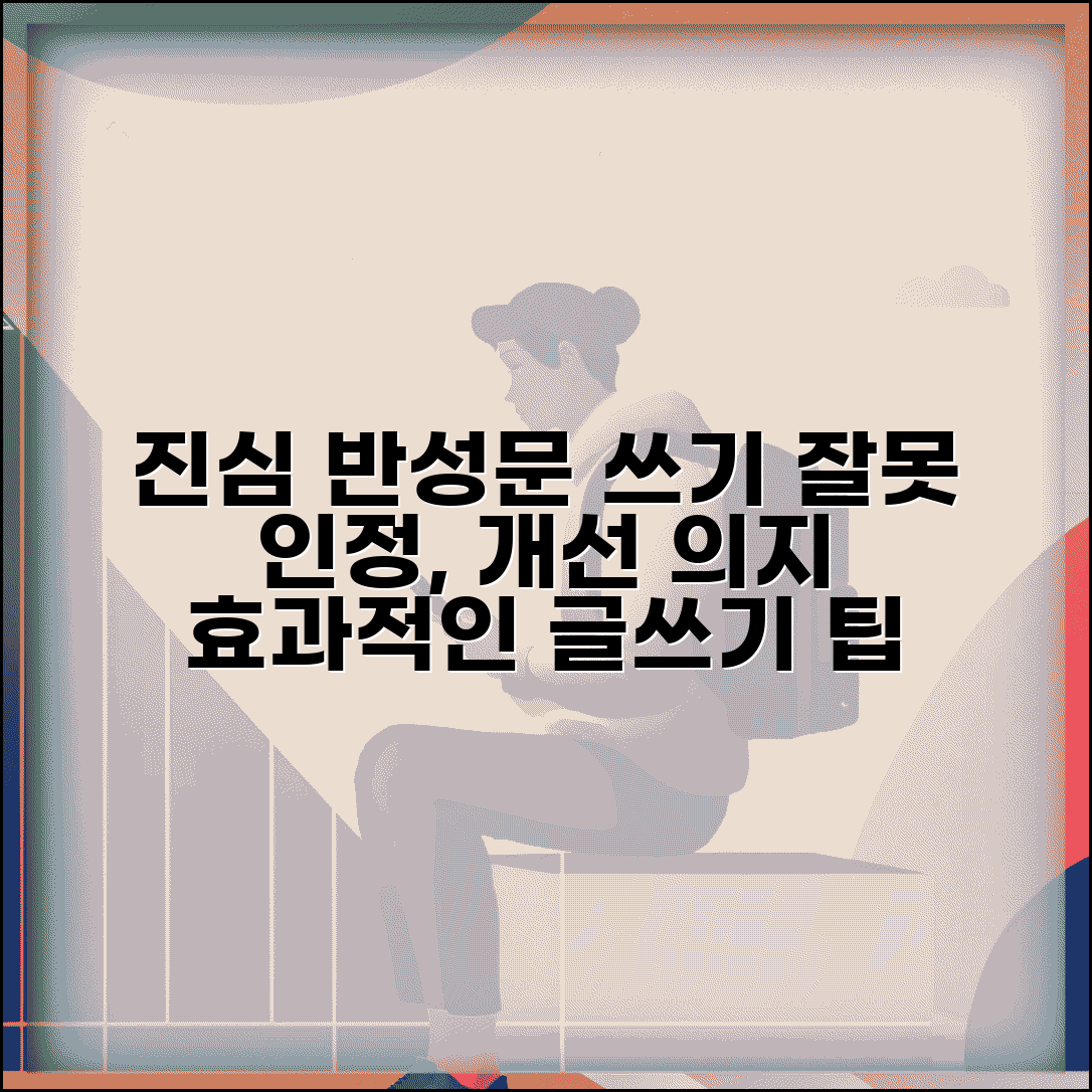 반성문 쓰는 법 진심 보여주기 | 잘못 인정하고 개선 의지 표현하는 효과적인 글쓰기