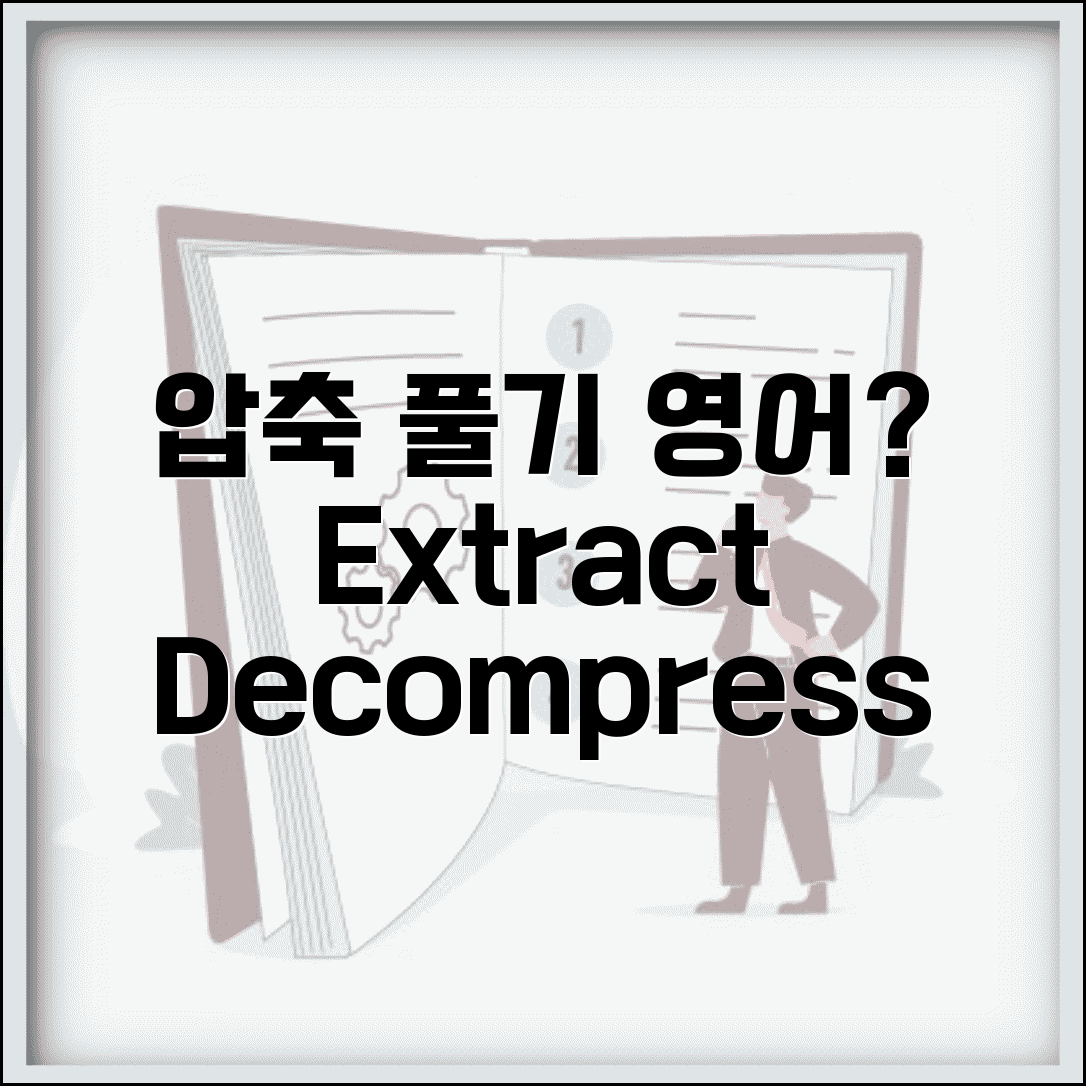압축풀기 영어로 표현하기 | Extract Decompress Unzip 상황별 정확한 영어 표현법