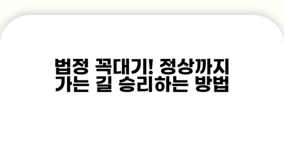 법원 꼭대기까지 가는 길