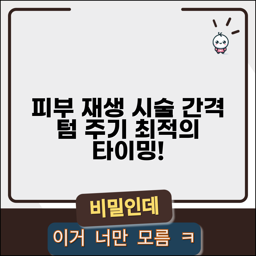 재생 관리 시술 간격 텀 | 피부 재생 관리 주기