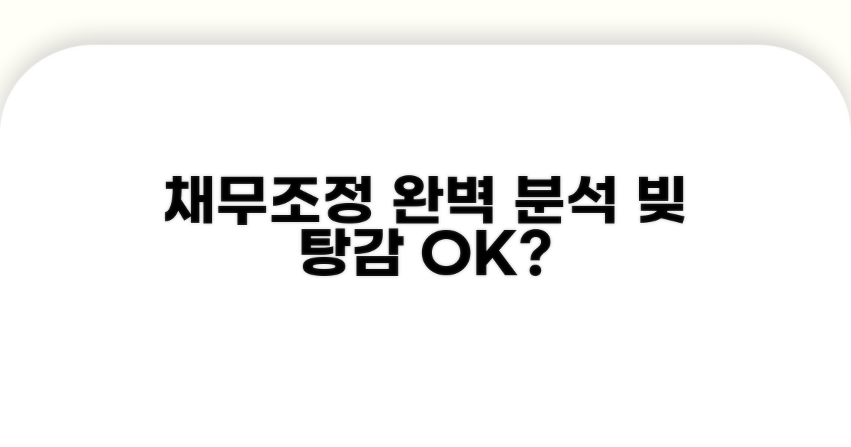 채무조정 제도 상세 분석