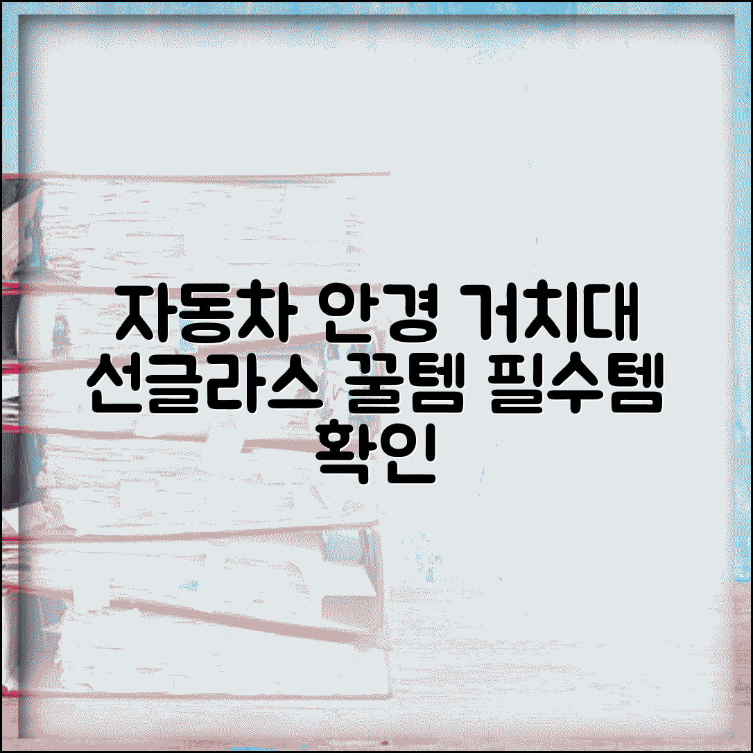 자동차 선글라스 보관 케이스 거치대 추천 | 차량용 안경 케이스 위치