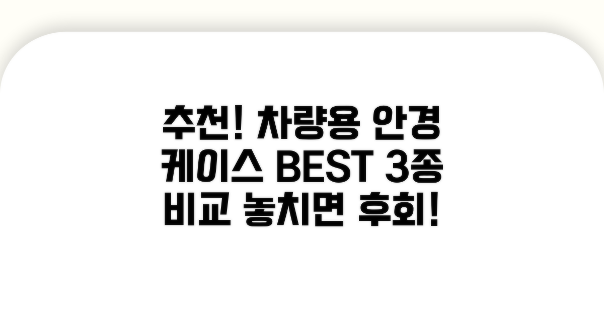 추천 차량용 안경 케이스 3가지