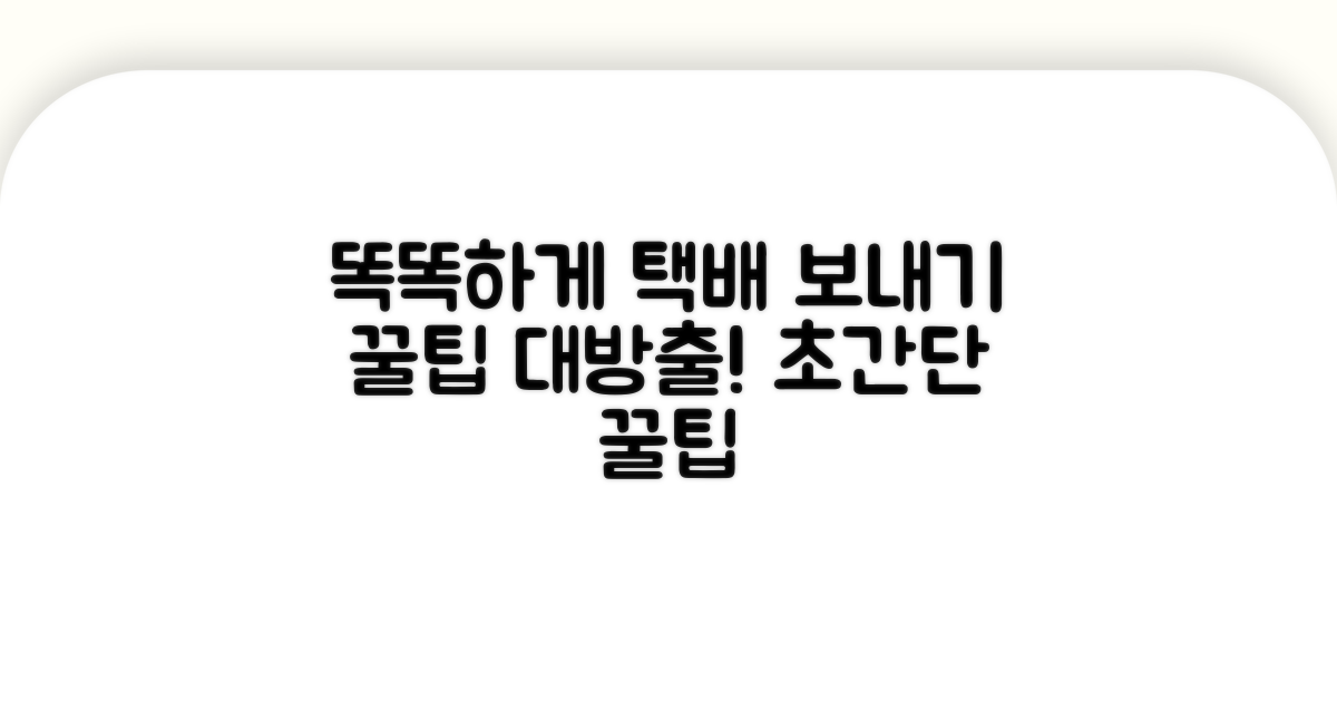 스마트하게 택배 보내는 법