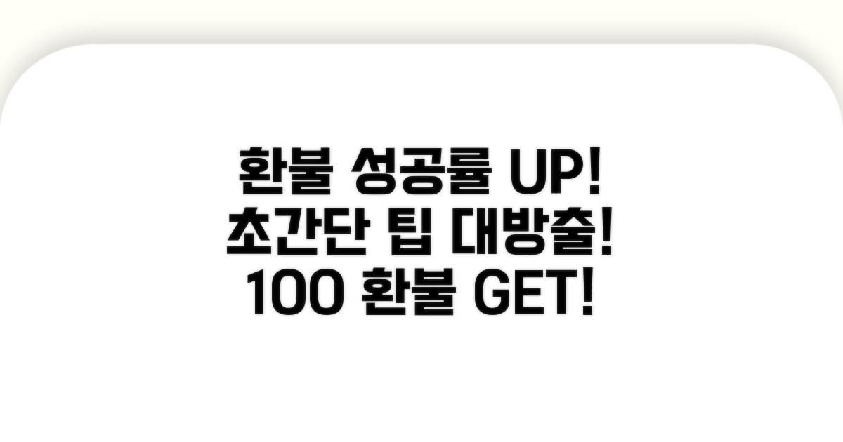 추가 팁으로 환불 성공률 높이기
