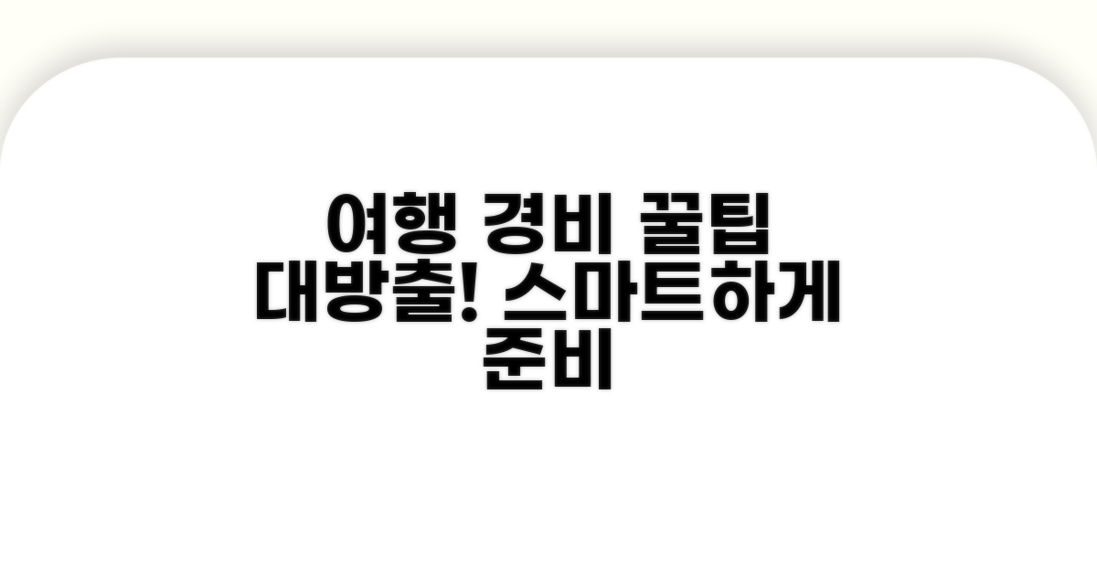 여행 경비 스마트하게 준비하기