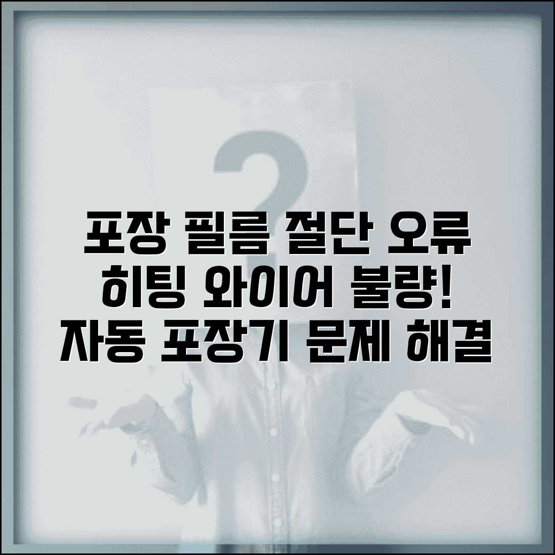 자동 포장기 필름 절단 오류 | 랩핑 머신 히팅 와이어 불량