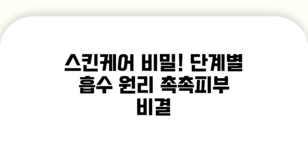 기초화장품 단계별 흡수 원리