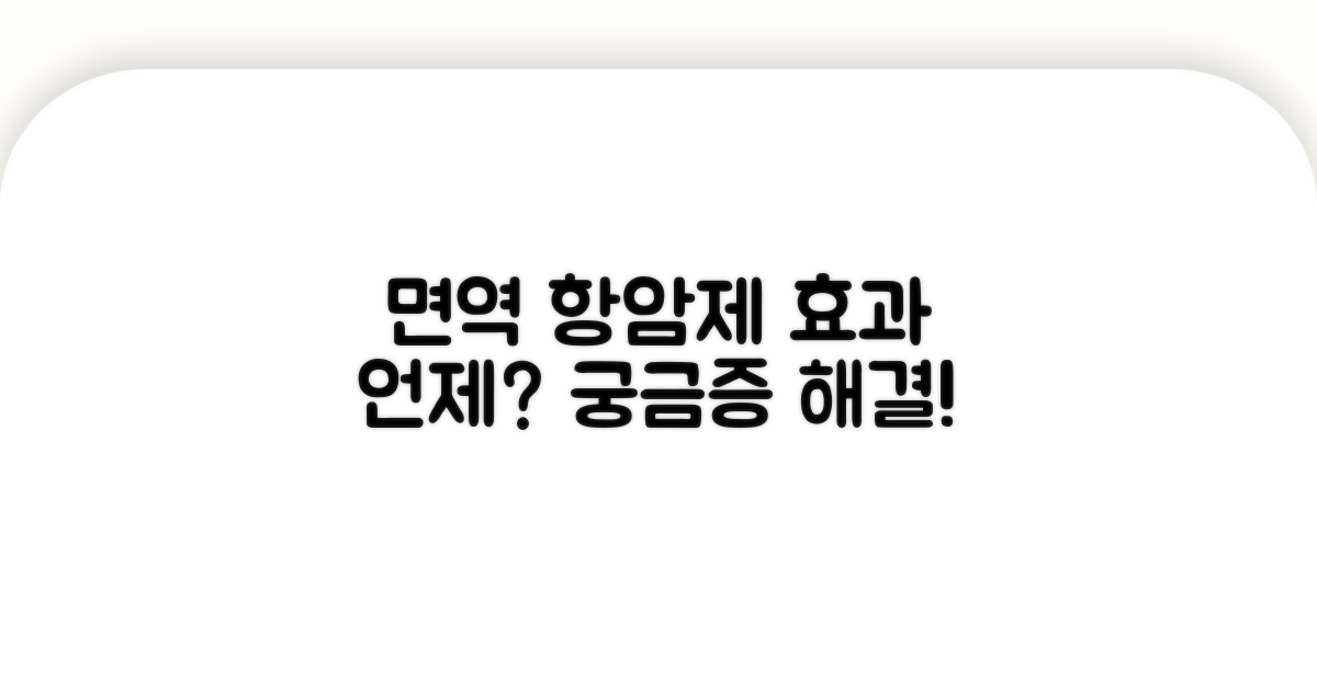 면역 항암제 효과, 언제쯤 나타날까?