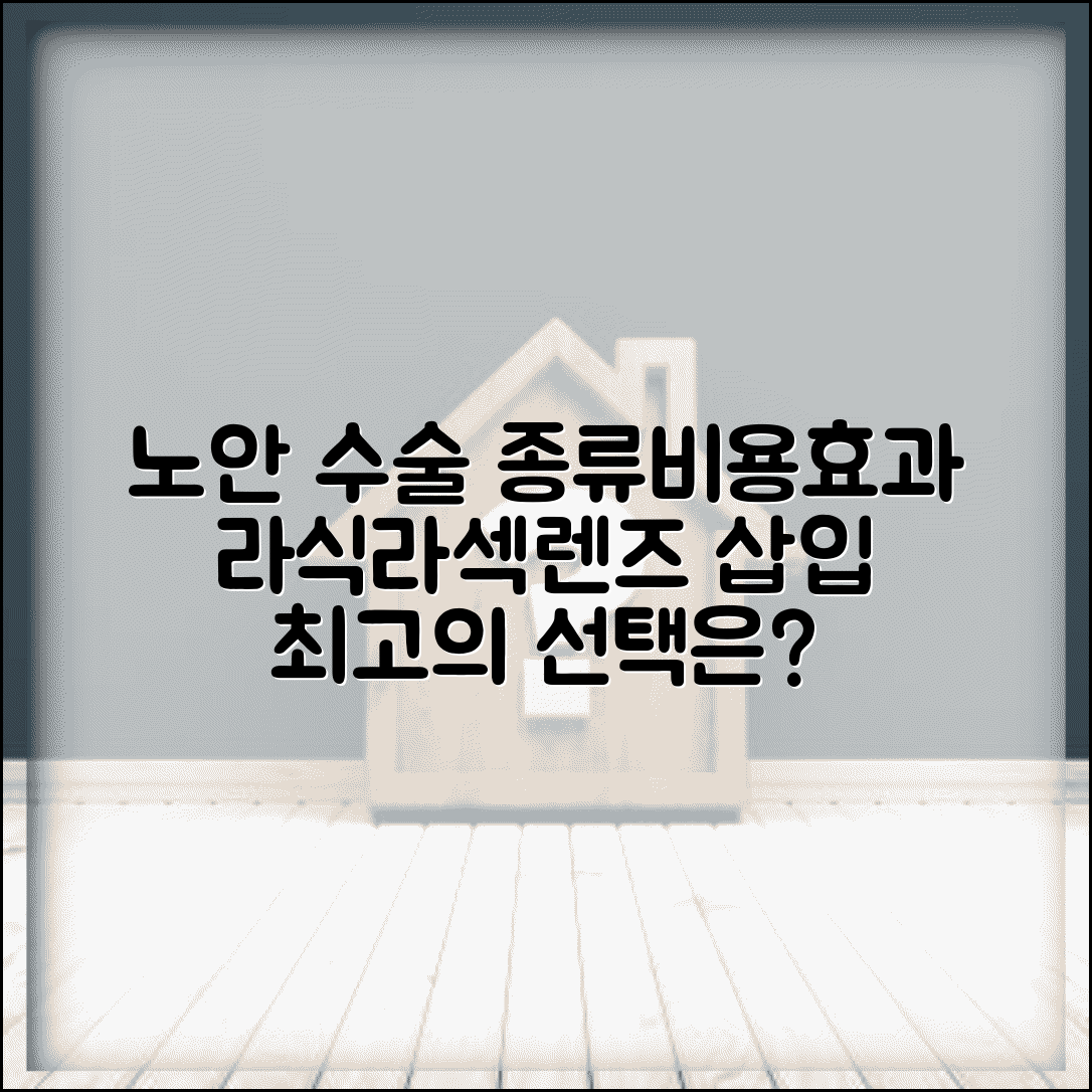 노안 수술 종류 라식 라섹 렌즈 삽입 | 노안 교정 수술 비용 효과