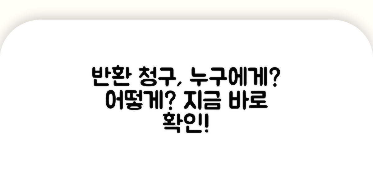 반환 청구, 누구에게 어떻게 해야 할까?