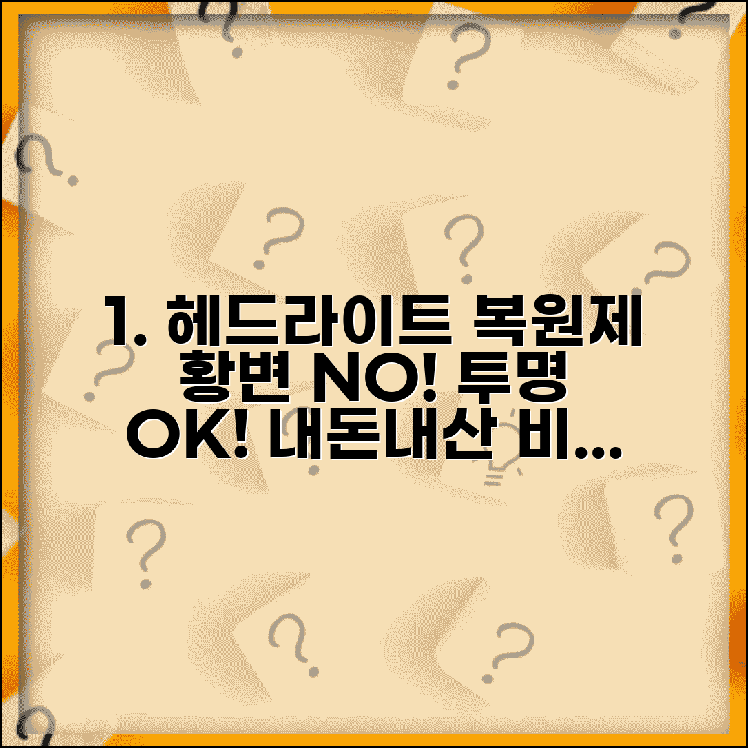 헤드라이트 복원제 효과 비교 | 황변된 램프 투명하게 만드는 제품 리뷰