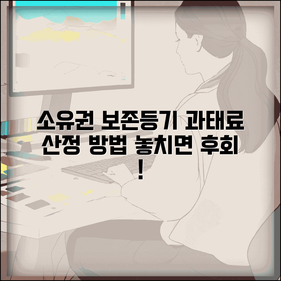 소유권보존등기 과태료 산정 | 소유권보존등기 지연 과태료 계산