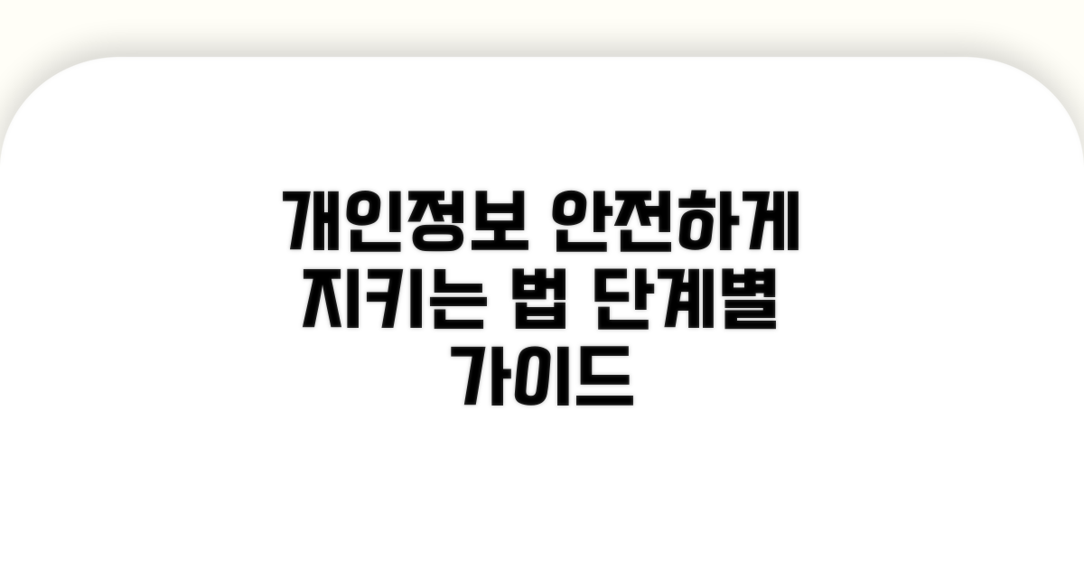 민감 정보 보호를 위한 단계별 가이드