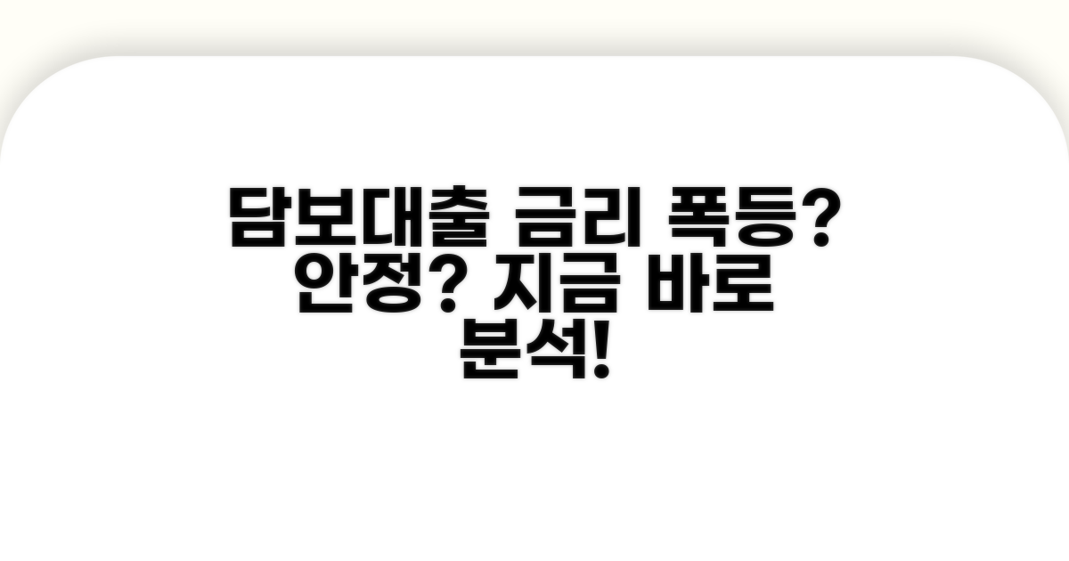 담보대출 금리 현재 상황 분석