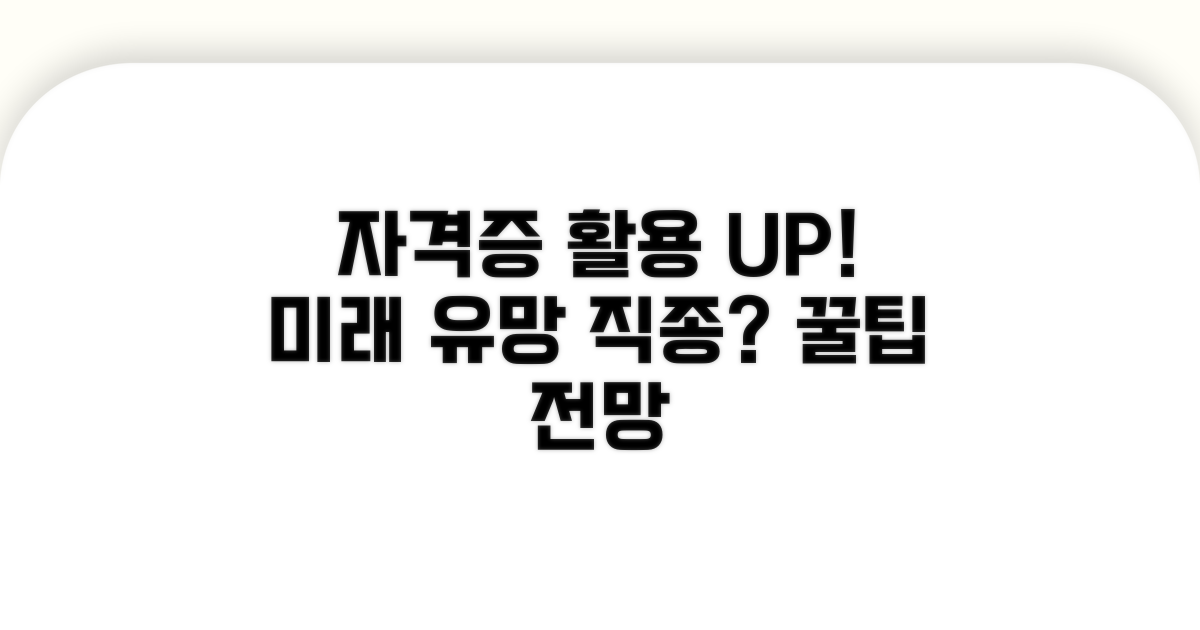 자격증 활용 꿀팁과 전망