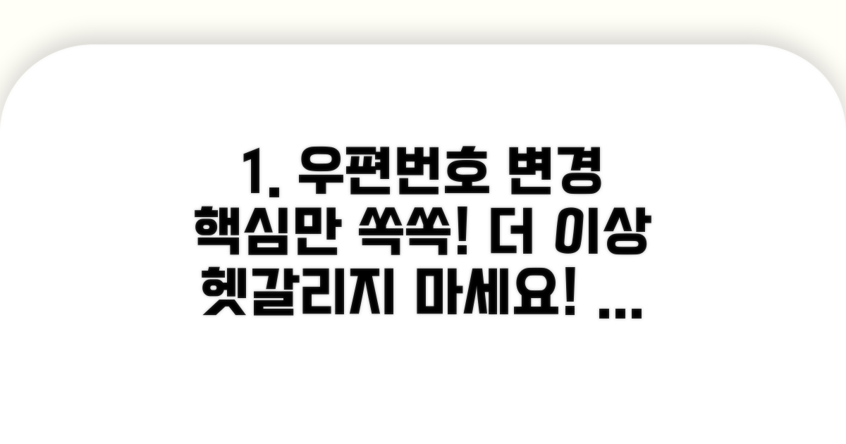 헷갈리는 우편번호 변경 핵심 정리