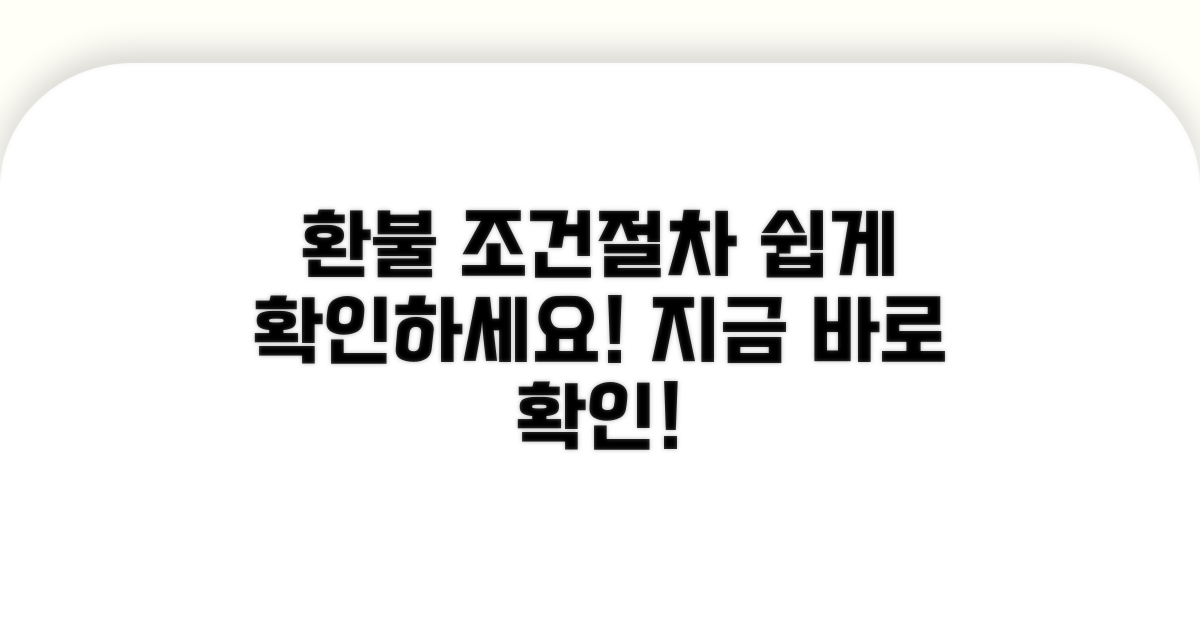 환불 신청 조건 및 절차 확인