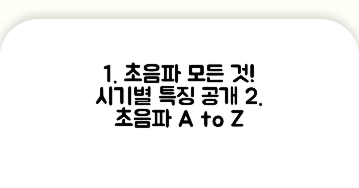 초음파 종류와 시기별 특징 알아보기