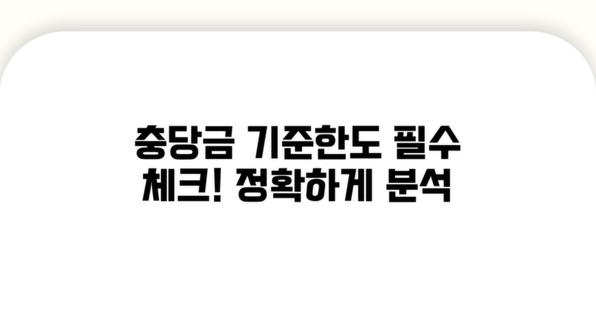 충당금 설정 기준과 한도 상세 분석