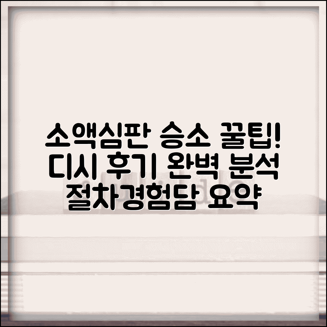 소액심판청구 디시 후기 | 경험담, 승소 팁, 절차 완벽 정리