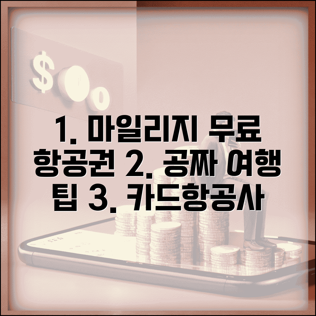 항공 마일리지 적립해서 무료 항공권 | 신용카드 마일리지와 항공사 적립으로 공짜 여행 팁