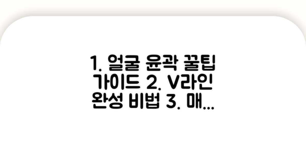 현명한 안면 윤곽 선택 꿀팁