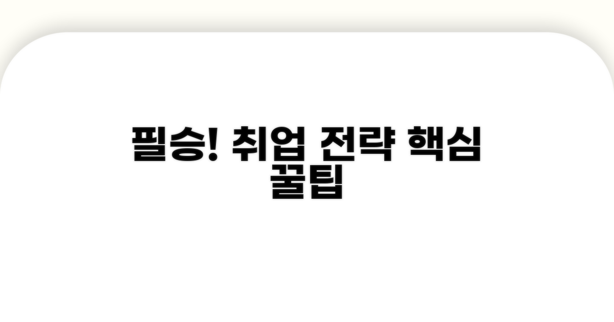 성공적인 구직을 위한 필승 전략과 꿀팁