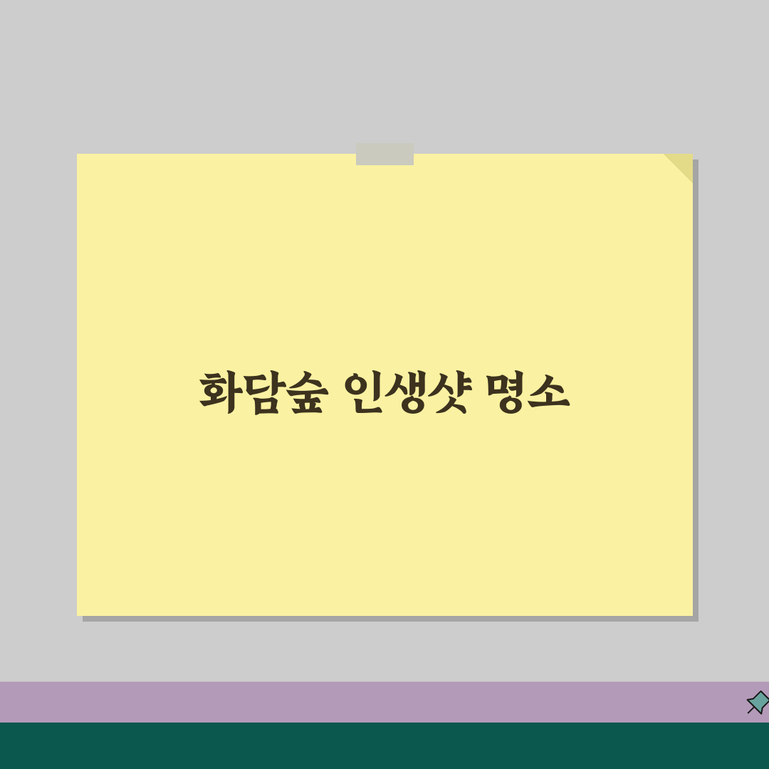 화담숲 사진촬영 스팟가이드 | 시즌별 포토존 + 인생샷 촬영팁 + 조명활용 추천!
